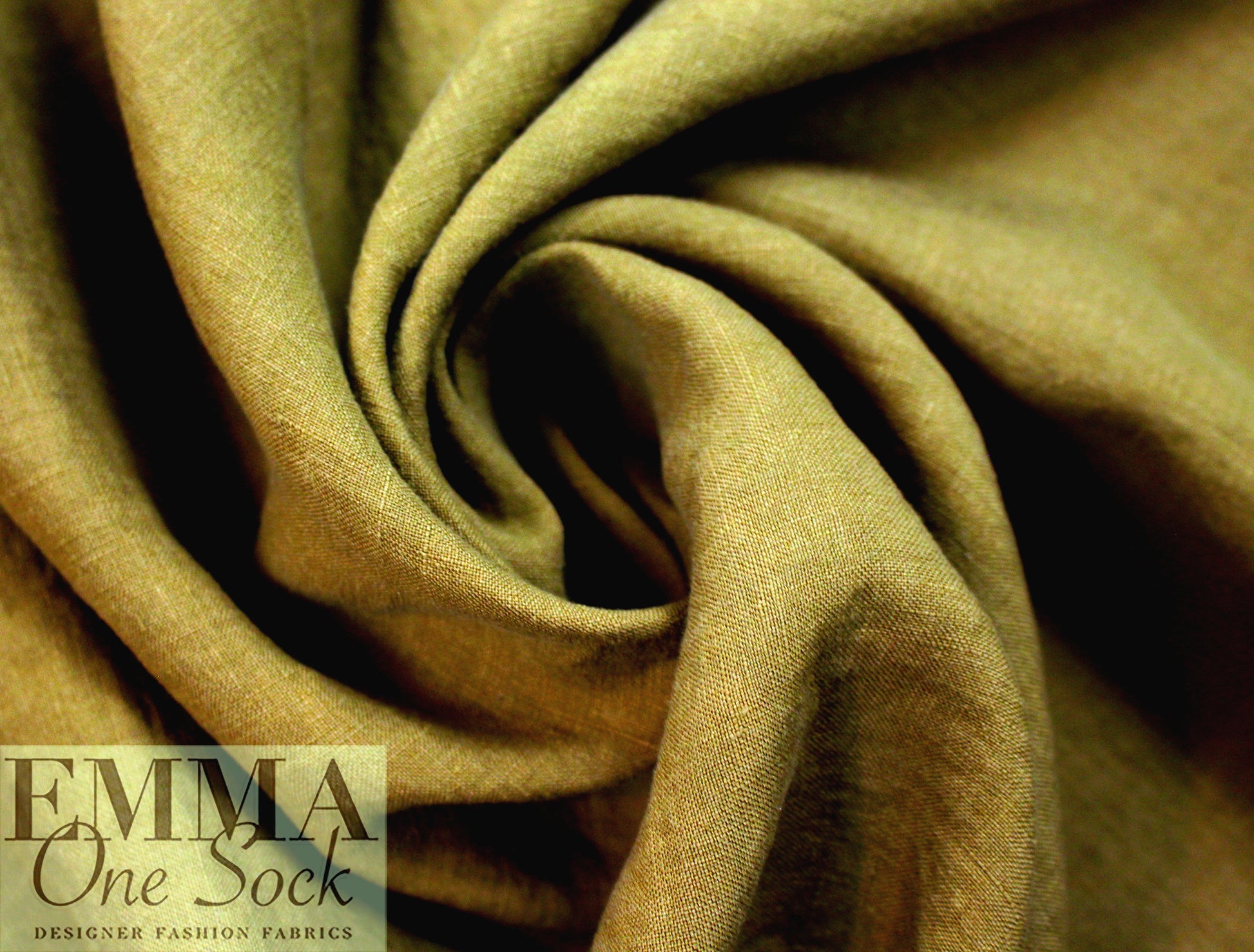 medium-light weight tumbled linen - country dijon 1 yard