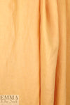 medium-light weight tumbled linen - orange sorbet 1.5 yds