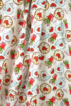 'valentea' cotton lawn - red/green/white 1.375 yd