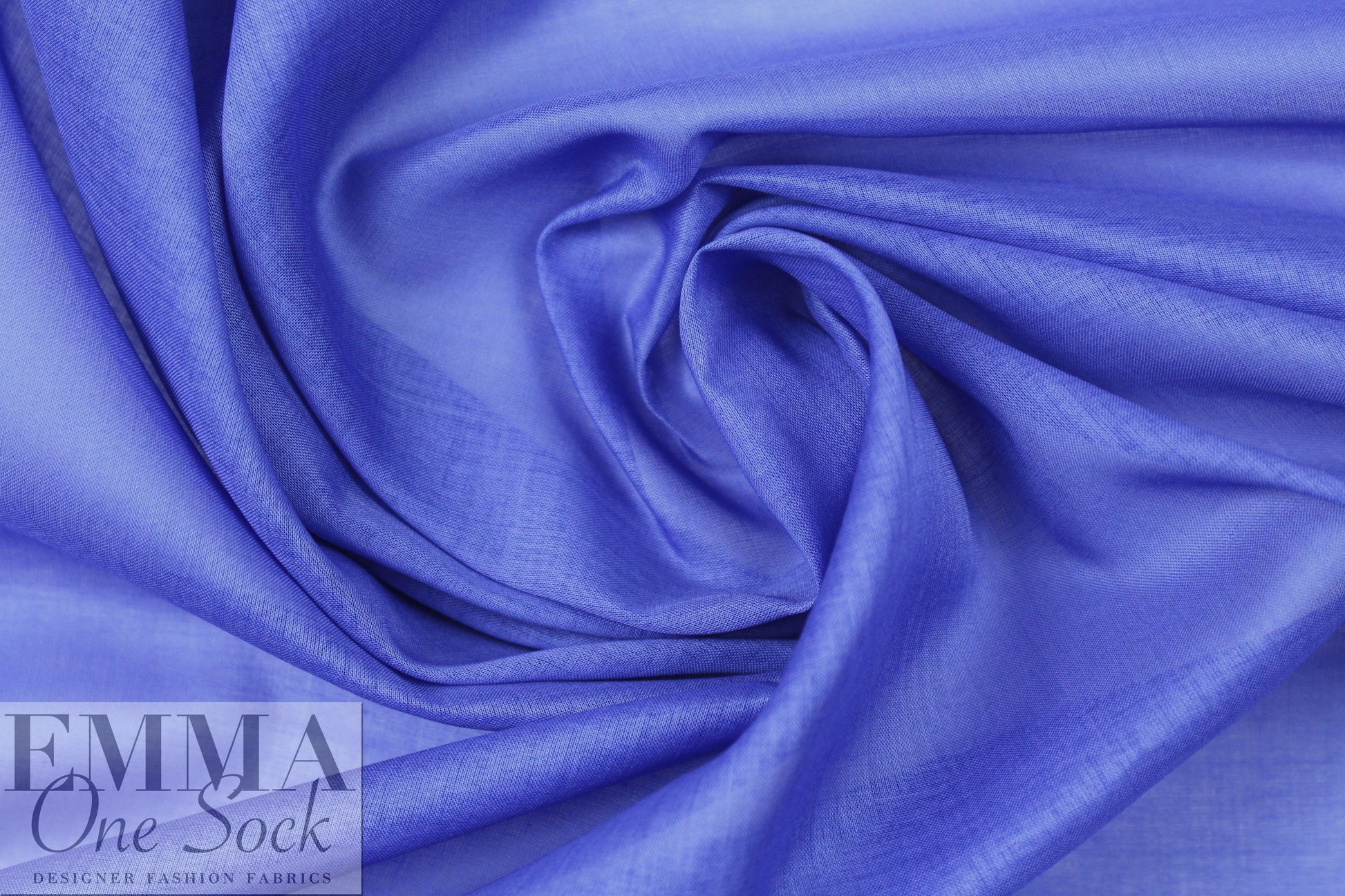 semi-sheer cotton lawn - iris blue