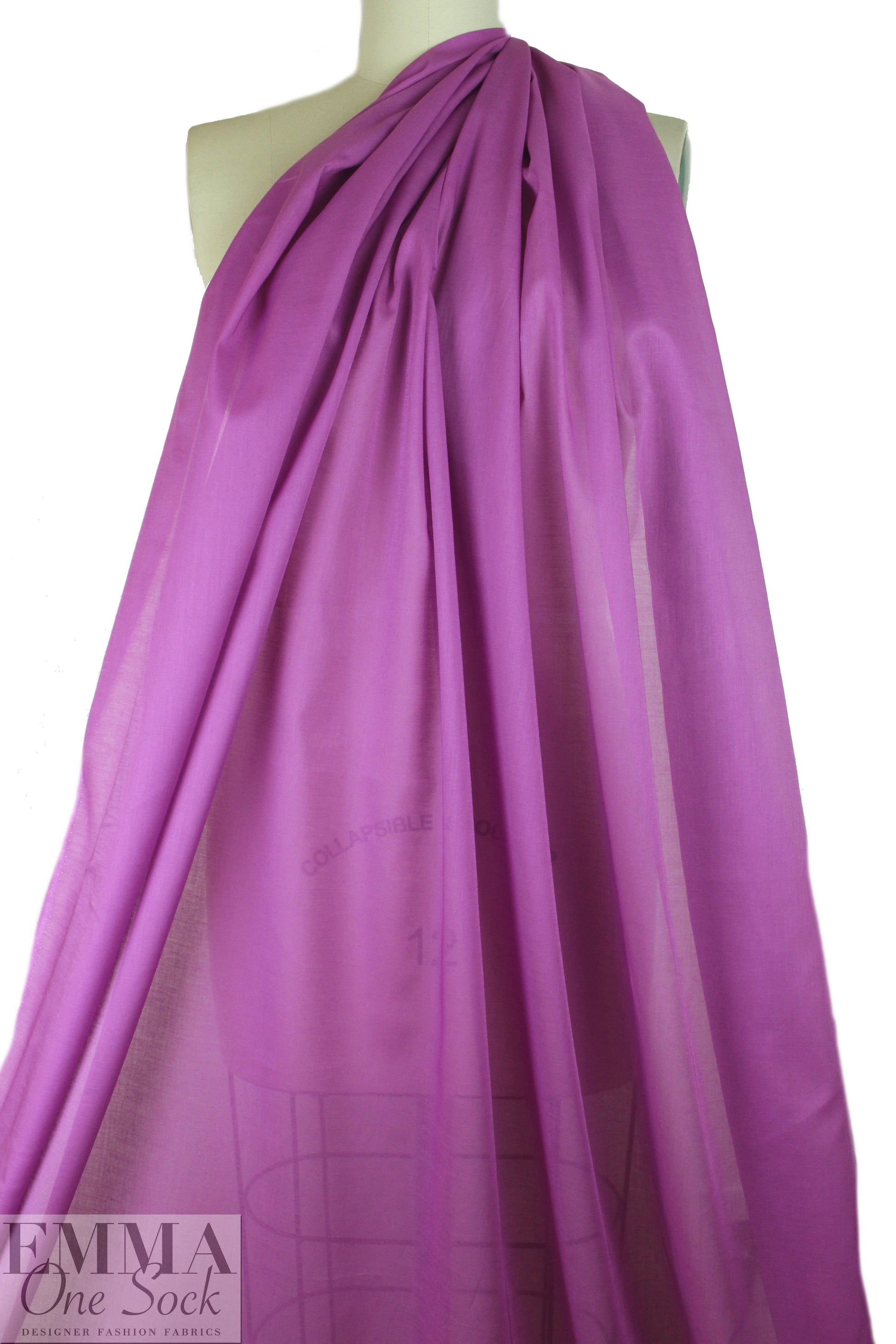 semi-sheer cotton lawn - violet
