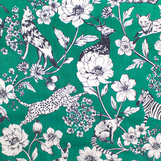 Japanese 'wonder' by Kokka cotton lawn - emerald