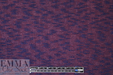 NY designer 2-layer novelty knit - brick/navy 1.625 yd