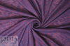 NY designer 2-layer novelty knit - brick/navy 1.625 yd