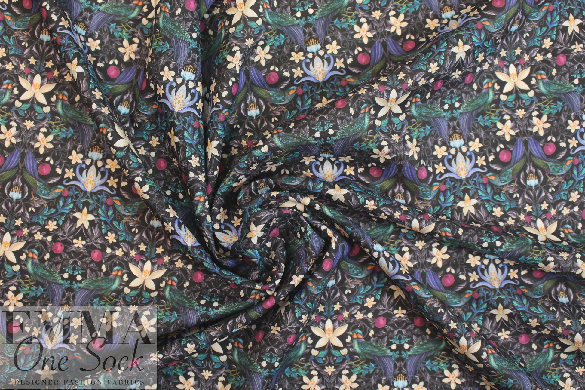 Liberty Art Fabrics: 'Forbidden Fruit - C' Tana lawn 1 yard