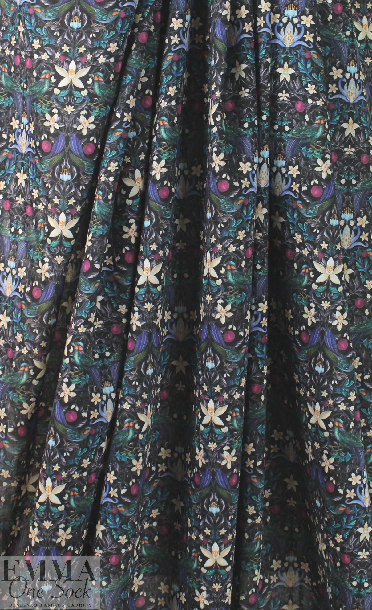 Liberty Art Fabrics: 'Forbidden Fruit - C' Tana lawn 1 yard