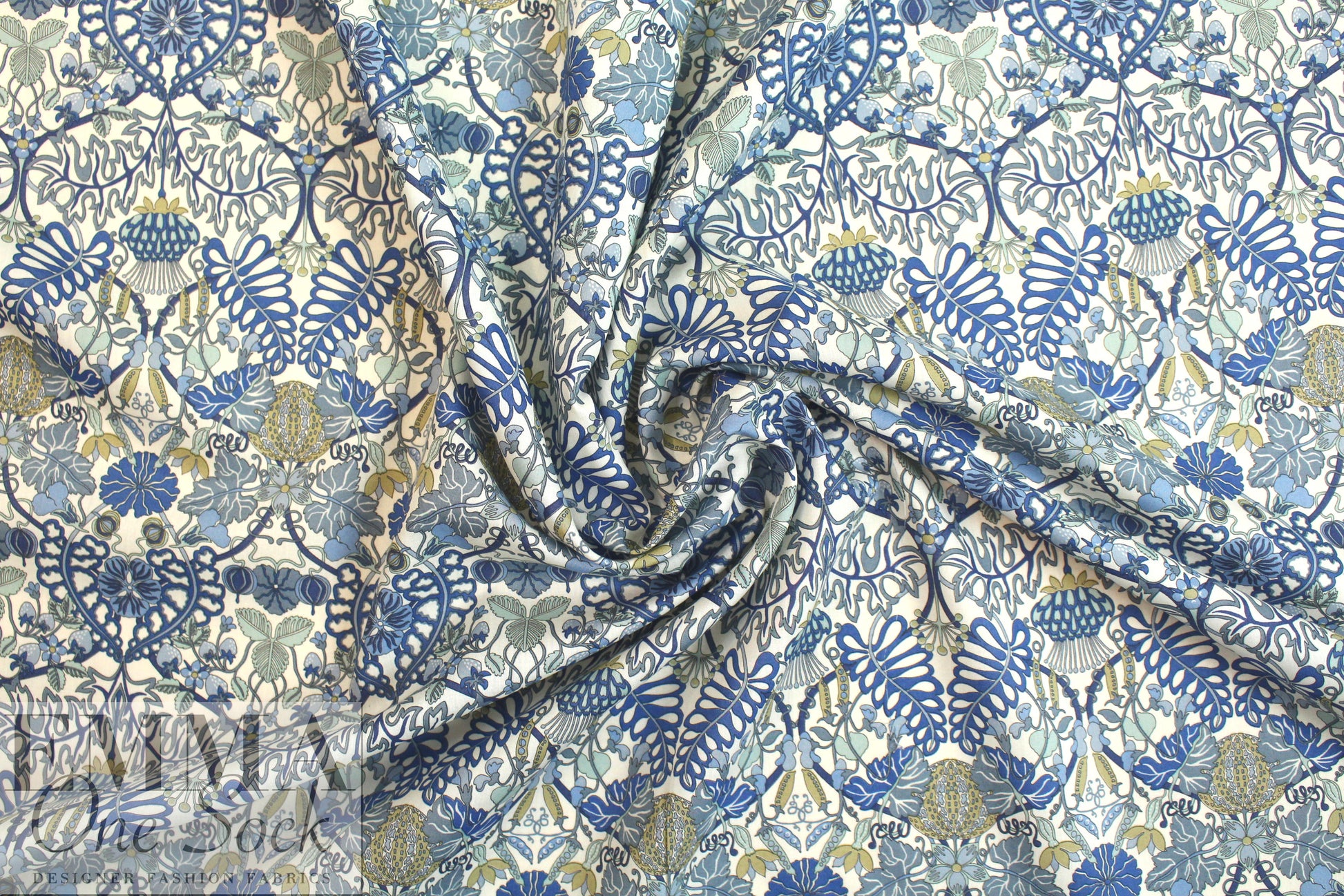 Liberty Art Fabrics: 'Morris' Allotment - C' Tana lawn 1.5 yds