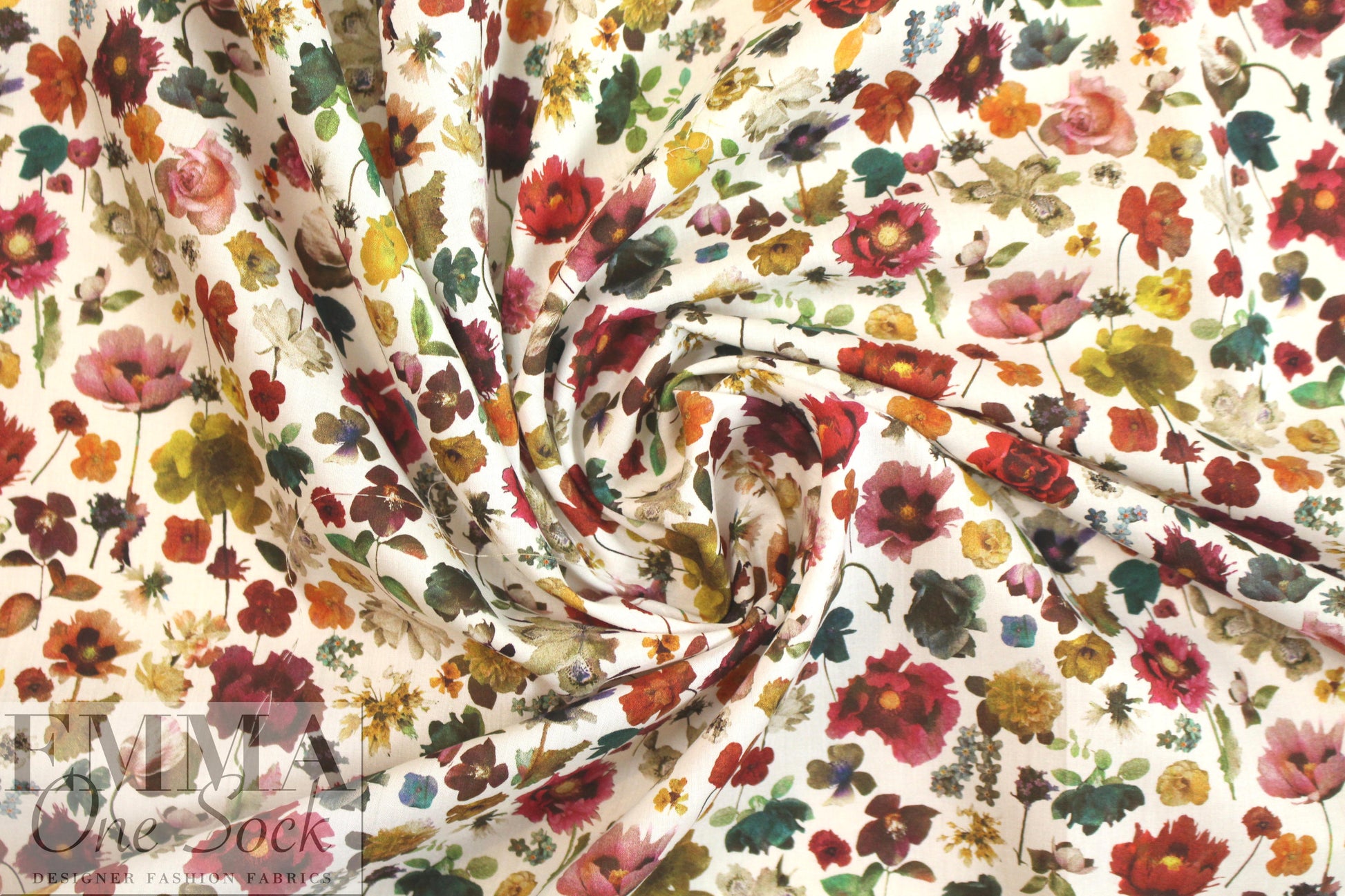 Liberty Art Fabrics: 'Floral Edit - C' Tana lawn