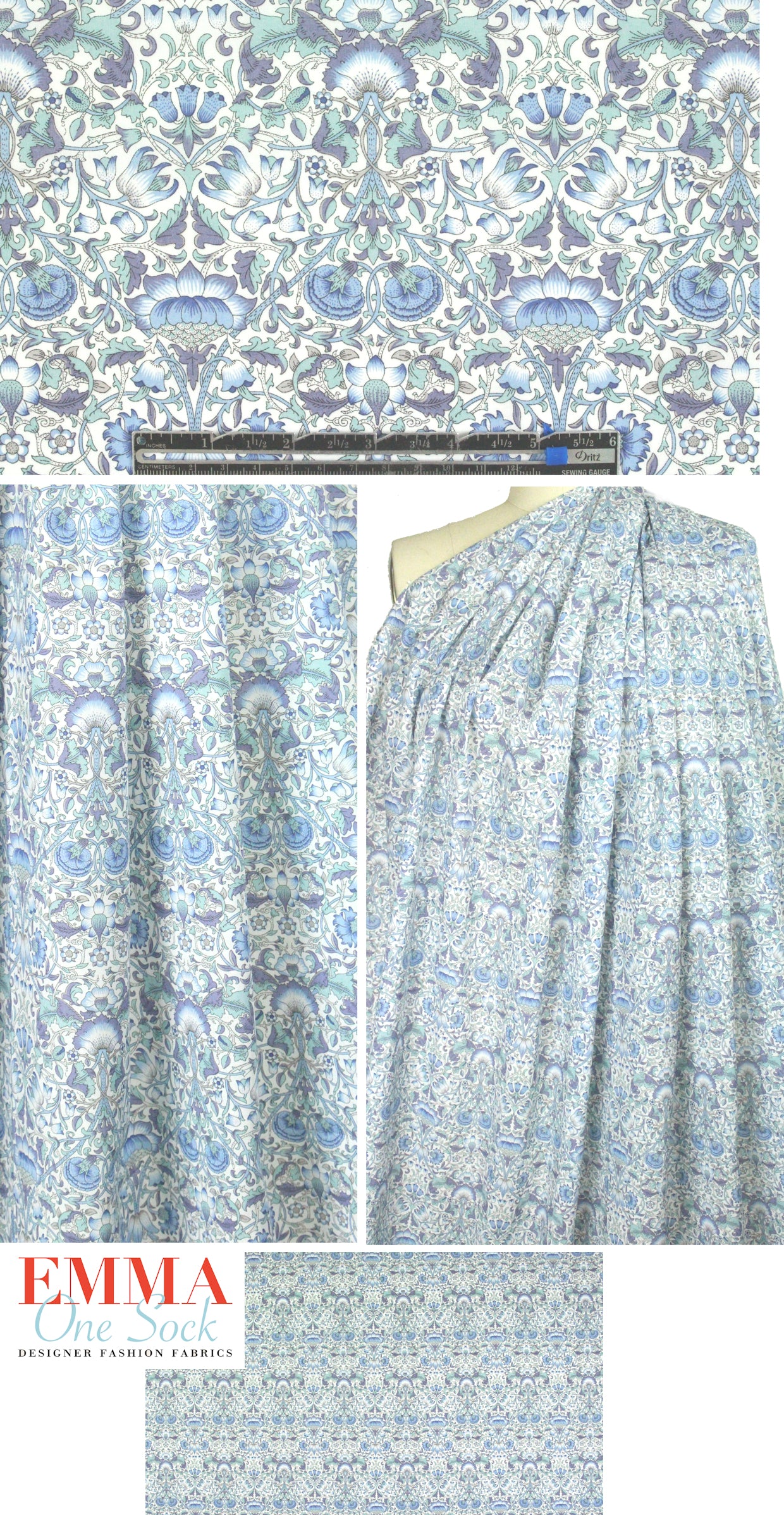 Liberty Art Fabrics: 'Lodden E' Tana lawn 1.5 yds
