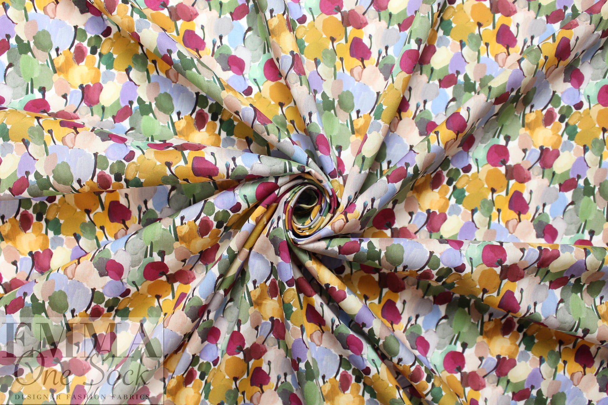 Liberty Art Fabrics: 'Tulip Fields - C' Tana lawn