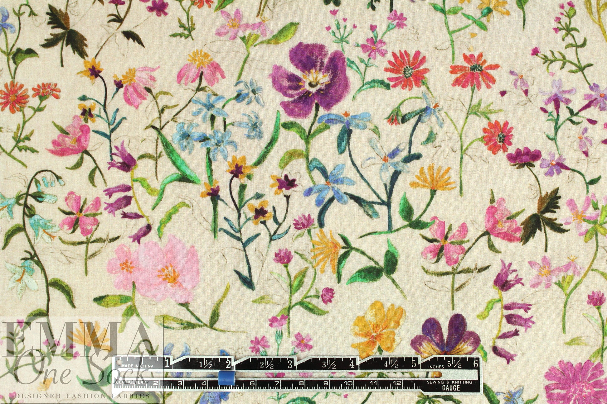 Liberty Art Fabrics: 'Linen Garden - A' Tana lawn 1.625 yd