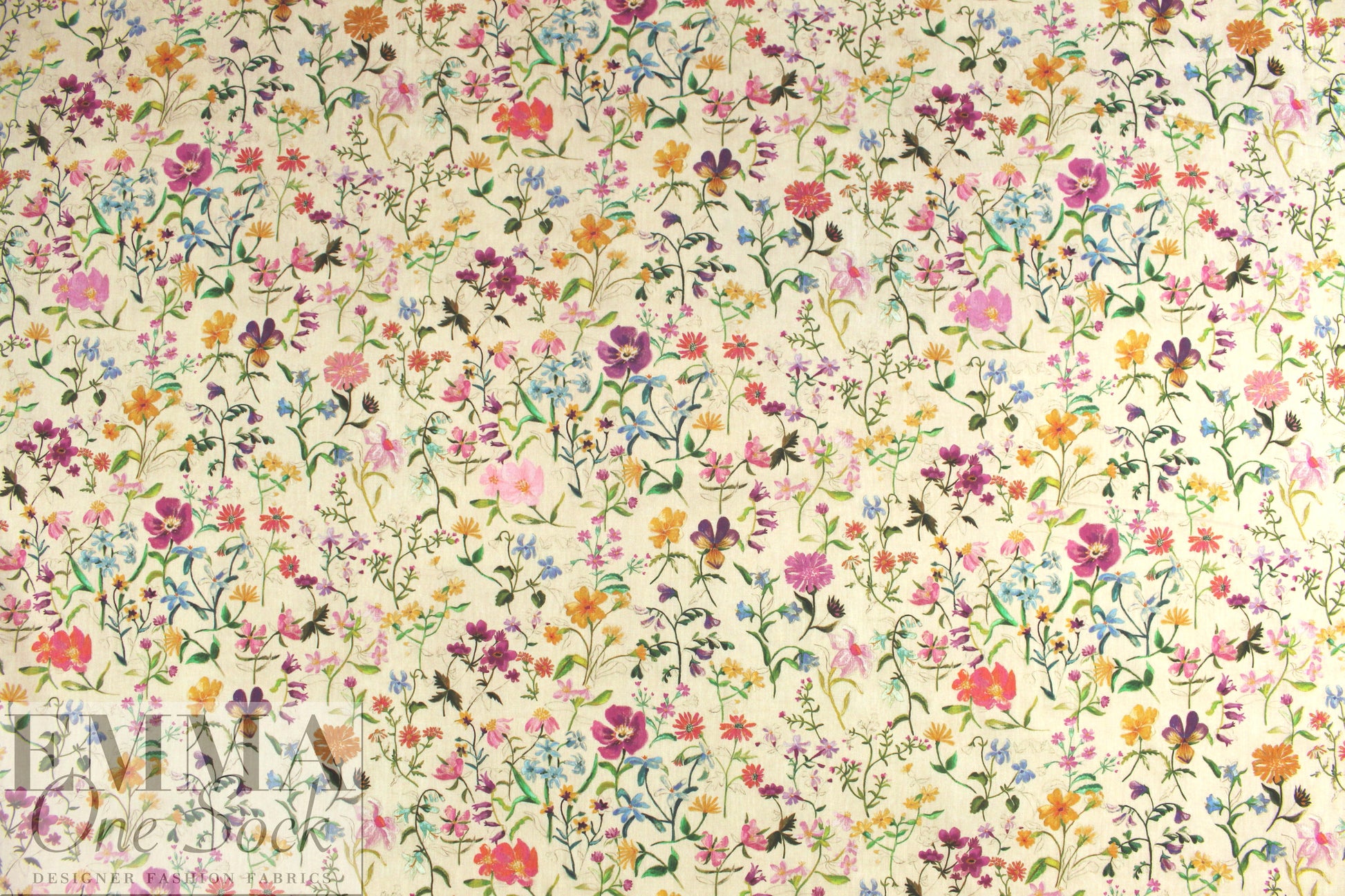 Liberty Art Fabrics: 'Linen Garden - A' Tana lawn 1.625 yd