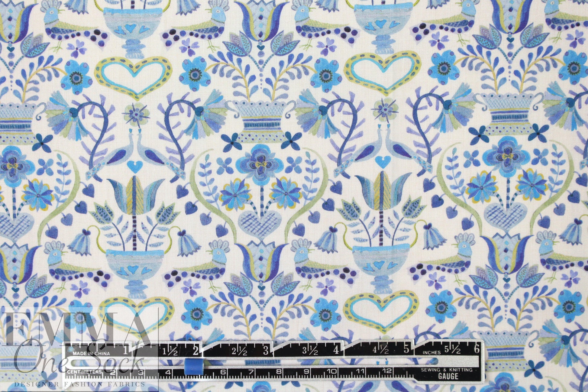 Liberty Art Fabrics: 'Love Birds - B' Tana lawn 2.125 yd