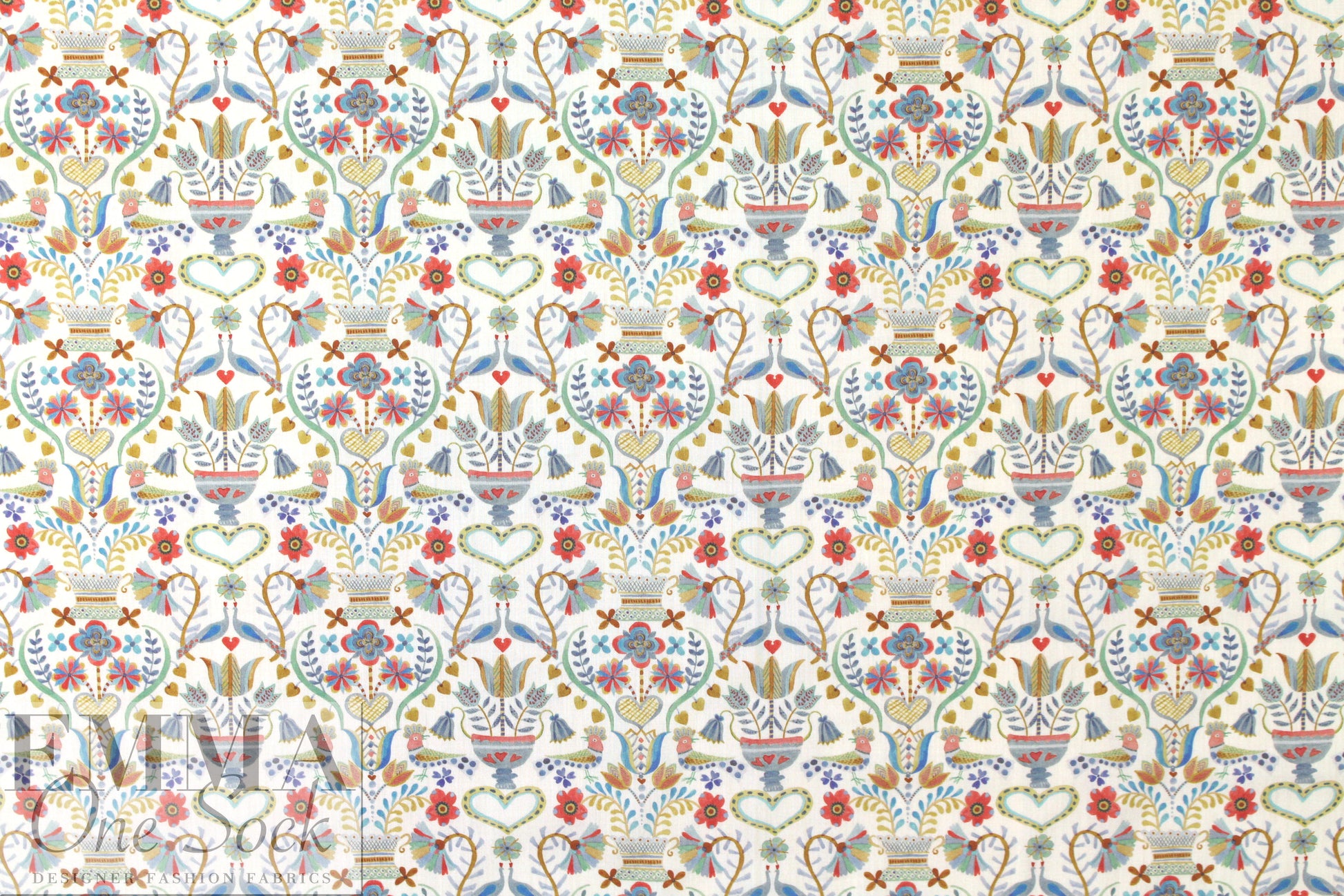 Liberty Art Fabrics: 'Love Birds - C' Tana lawn 1.66 yd