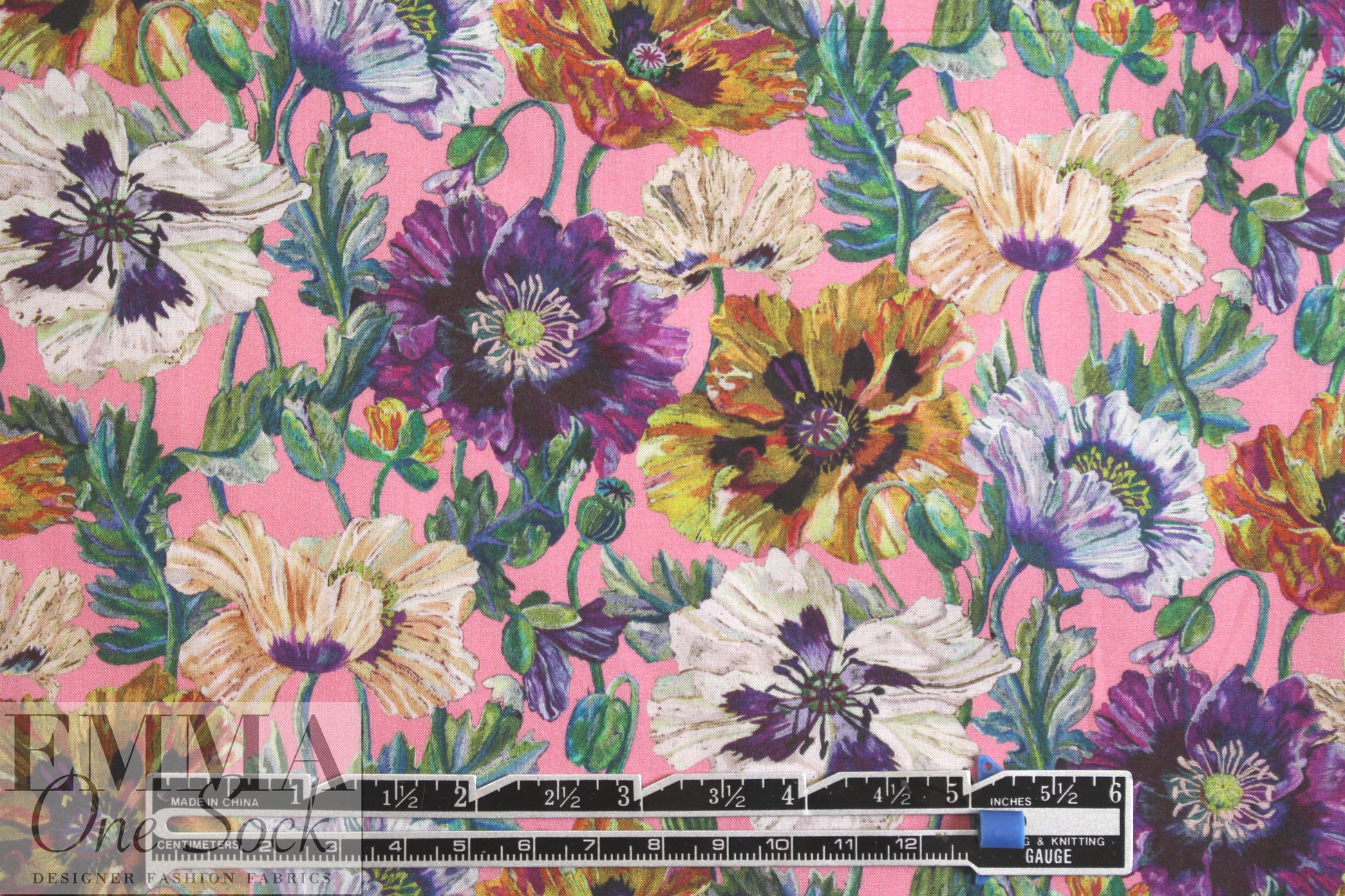 Liberty Art Fabrics: 'Poppy Amelia - C - B' Tana lawn