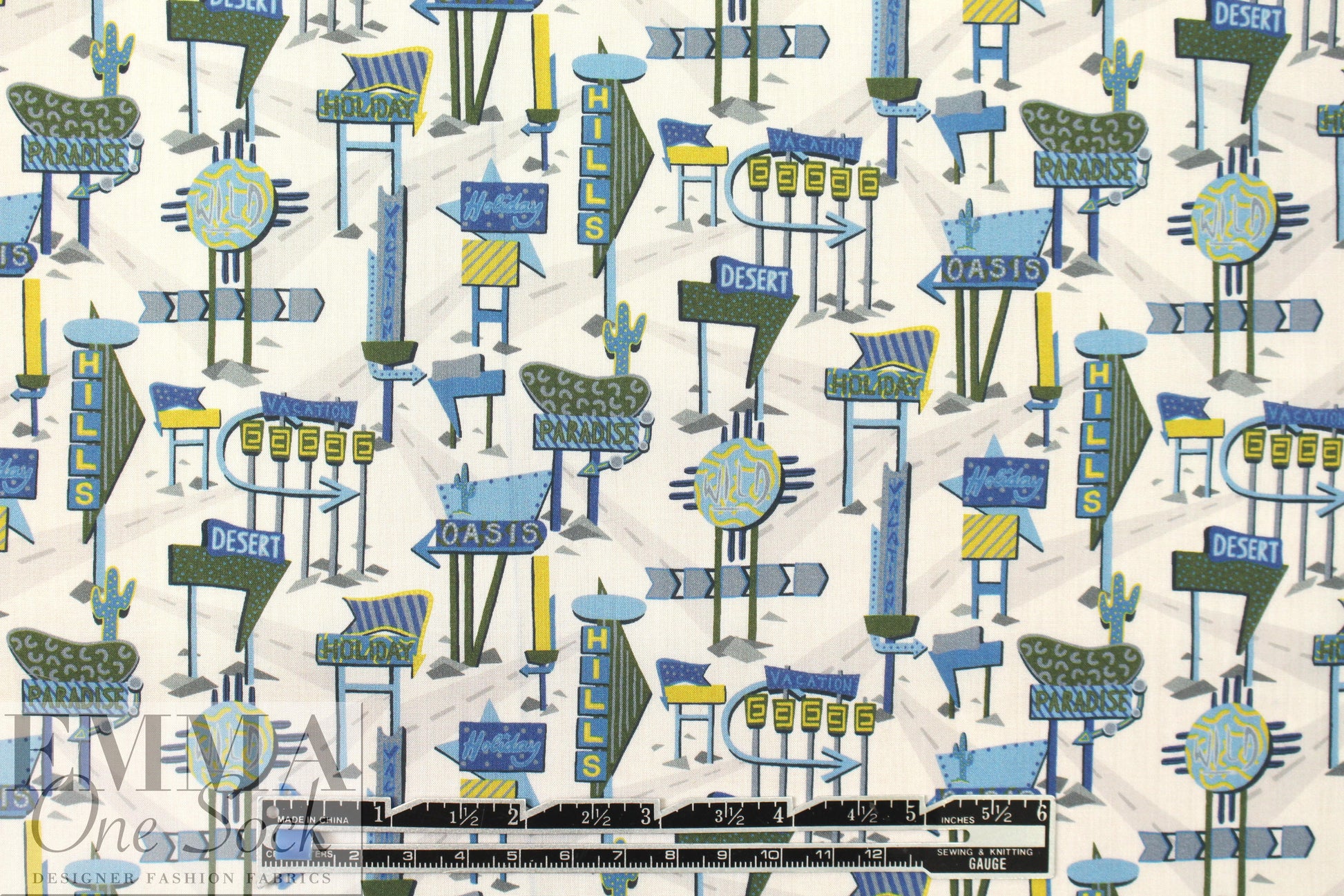 Liberty Art Fabrics: 'Holiday Highway - A' Tana lawn