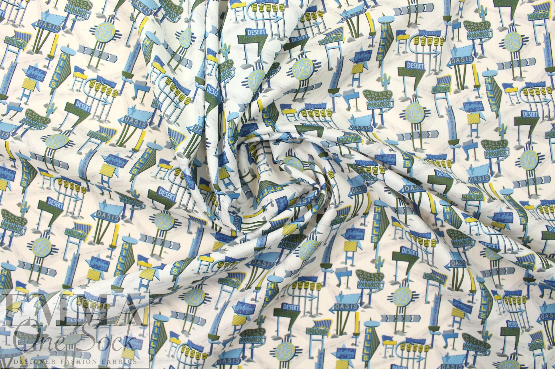 Liberty Art Fabrics: 'Holiday Highway - A' Tana lawn