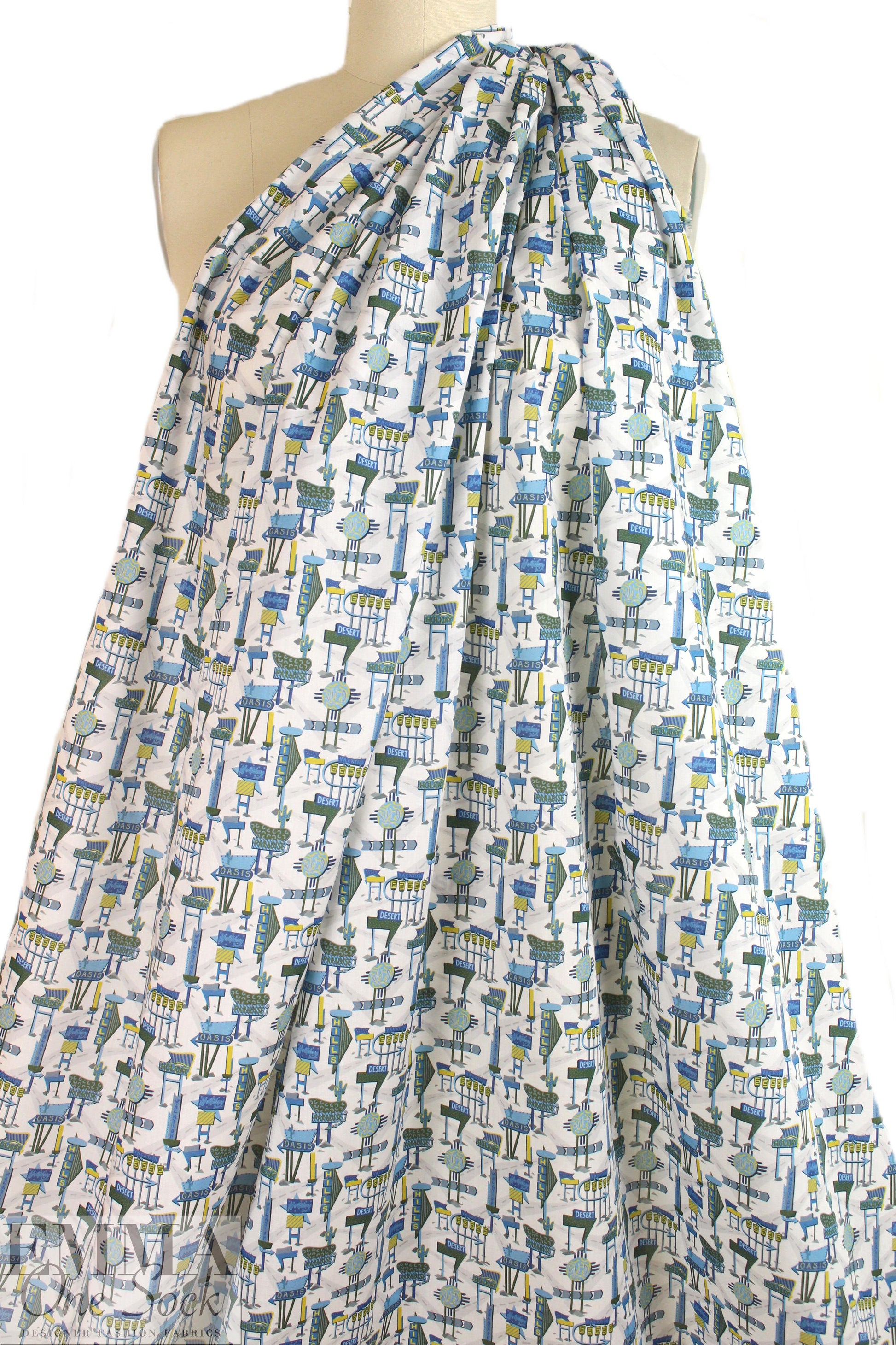 Liberty Art Fabrics: 'Holiday Highway - A' Tana lawn