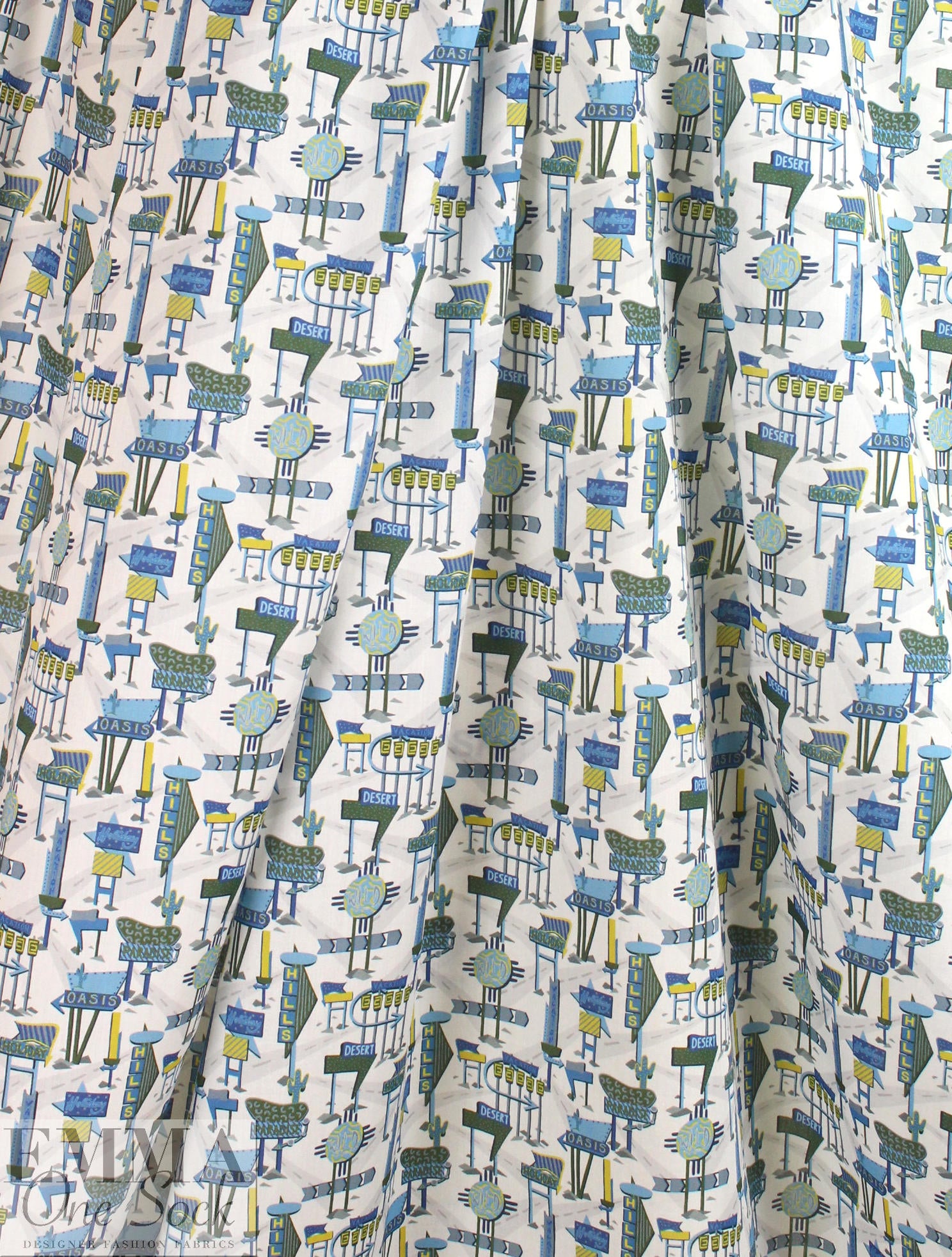 Liberty Art Fabrics: 'Holiday Highway - A' Tana lawn