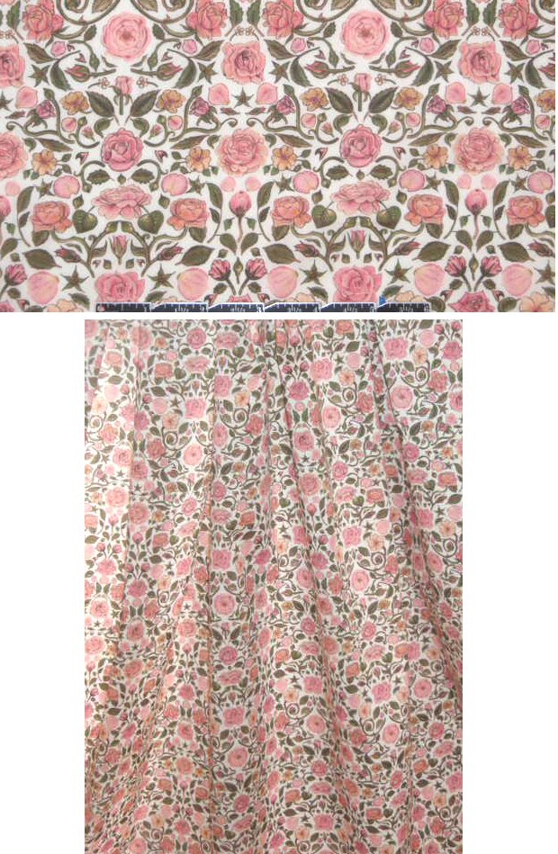 Liberty Art Fabrics: Tana lawn - peachy pink rose