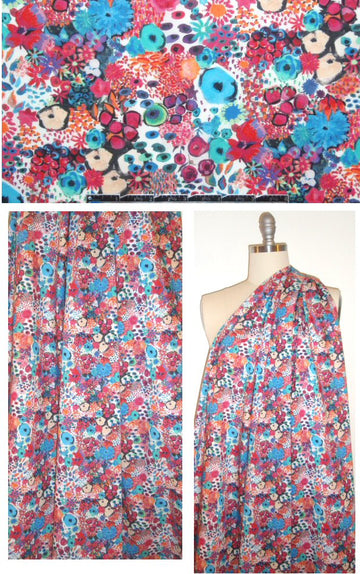Liberty Art Fabrics: 'Small Artist Bloom B' Tana lawn 1.375 yd