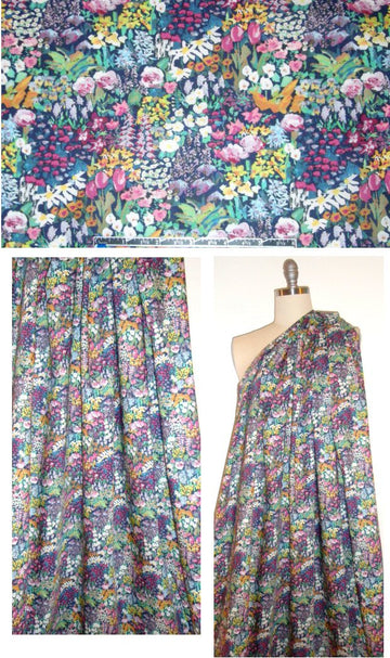 Liberty Art Fabrics: 'Small Painter's Meadow B' Tana lawn