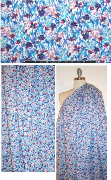 Liberty Art Fabrics: 'Summer Posy B' Tana lawn .66 yds