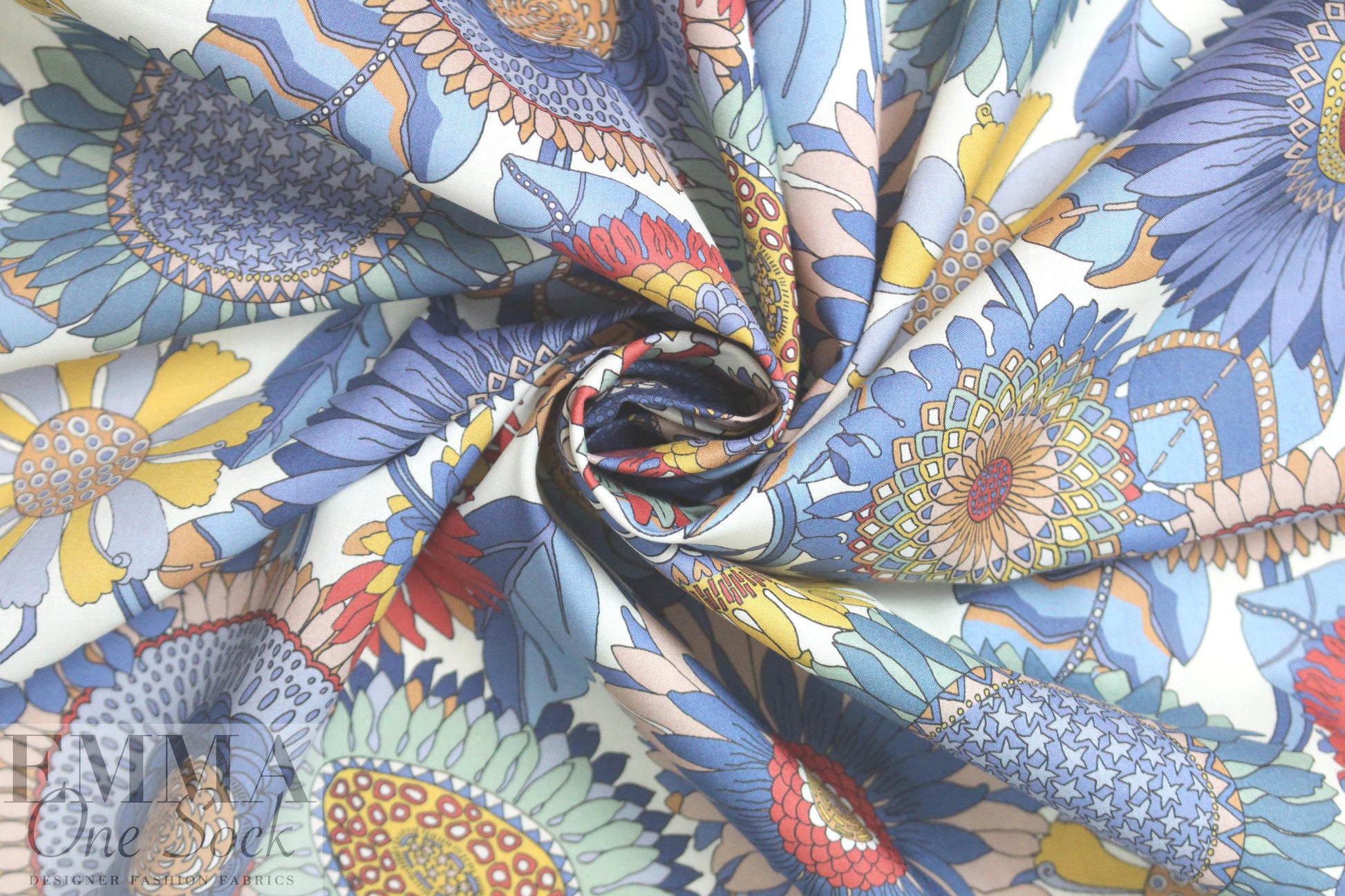 Liberty Art Fabrics: 'Sunflower-A' Tana lawn