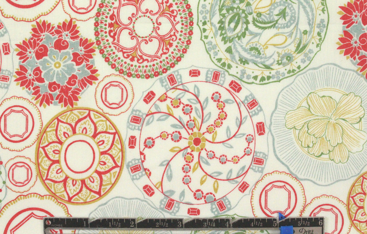 Liberty Art Fabrics: deorative medallion Tana lawn