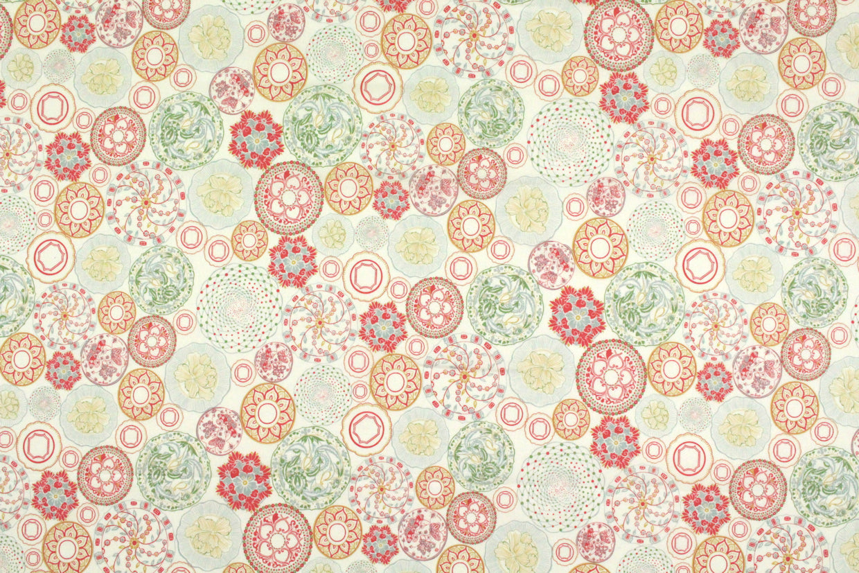 Liberty Art Fabrics: deorative medallion Tana lawn