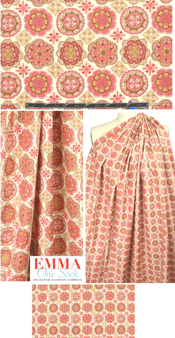 Liberty Art Fabrics: rouge medallion Tana lawn