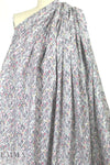 Liberty Art Fabrics: gray floral cotton/span woven 1 yard