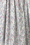 Liberty Art Fabrics: gray floral cotton/span woven 1 yard