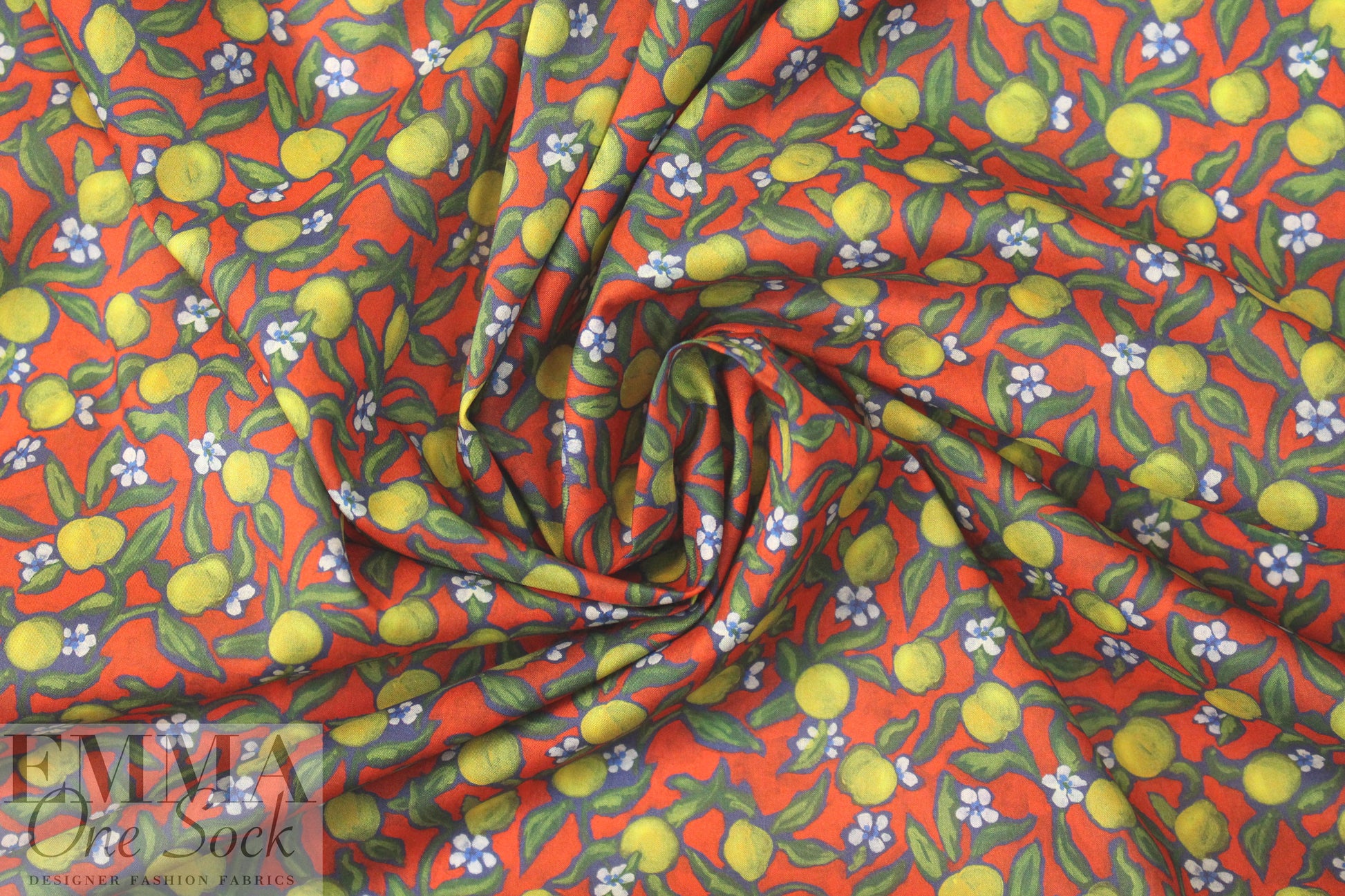 Liberty Art Fabrics: 'Lemon Grove - A' Tana lawn
