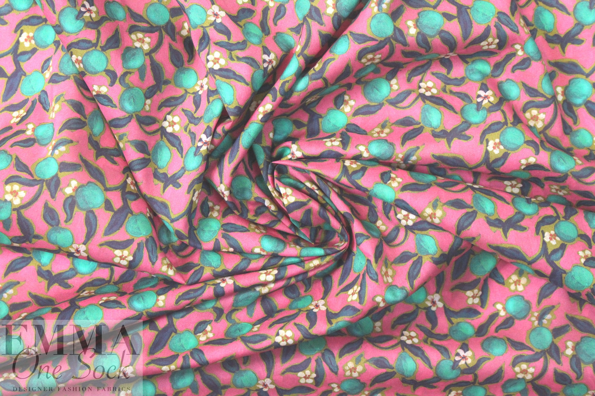 Liberty Art Fabrics: 'Lemon Grove - C' Tana lawn