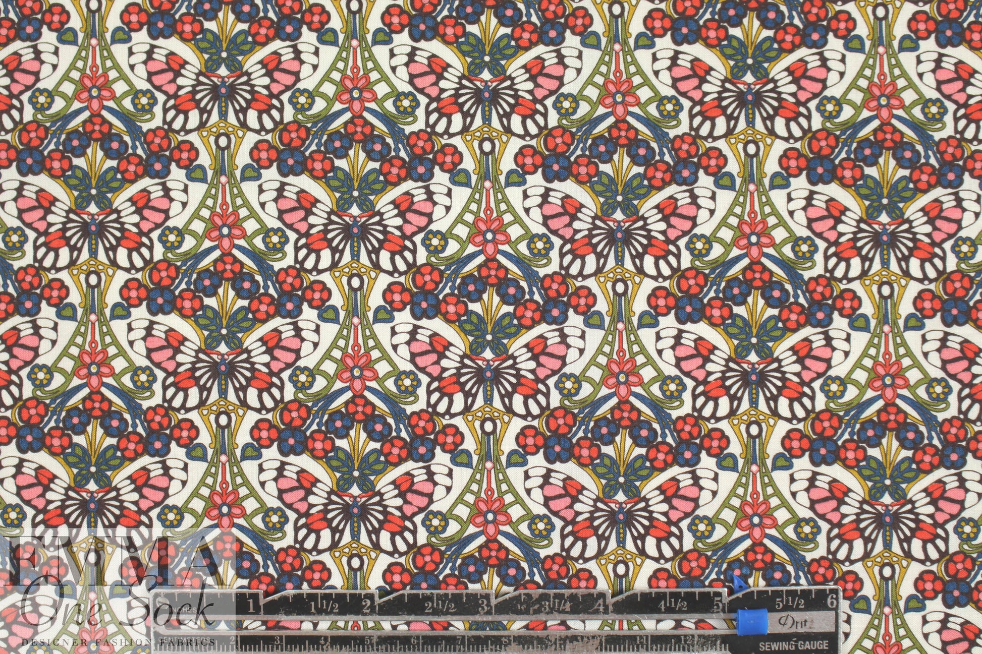 Liberty Art Fabrics: 'Morris Butterfly D' Tana lawn