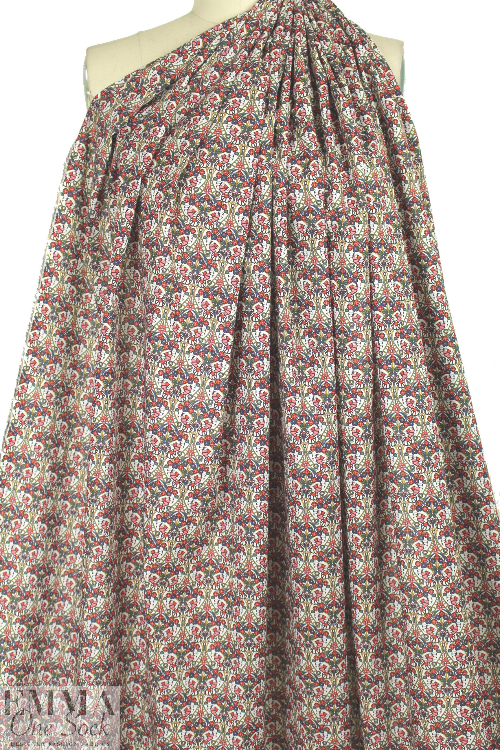 Liberty Art Fabrics: 'Morris Butterfly D' Tana lawn