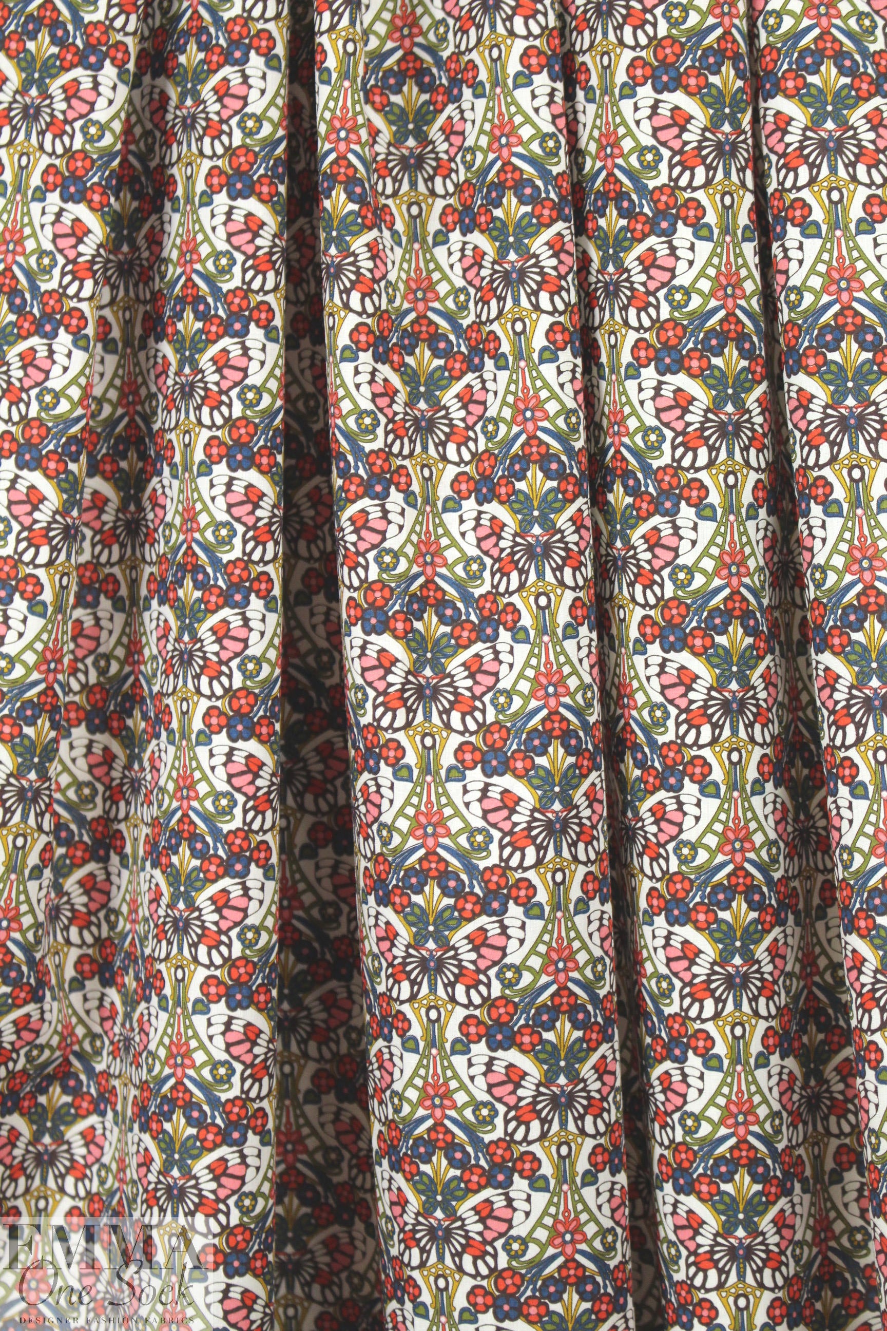 Liberty Art Fabrics: 'Morris Butterfly D' Tana lawn
