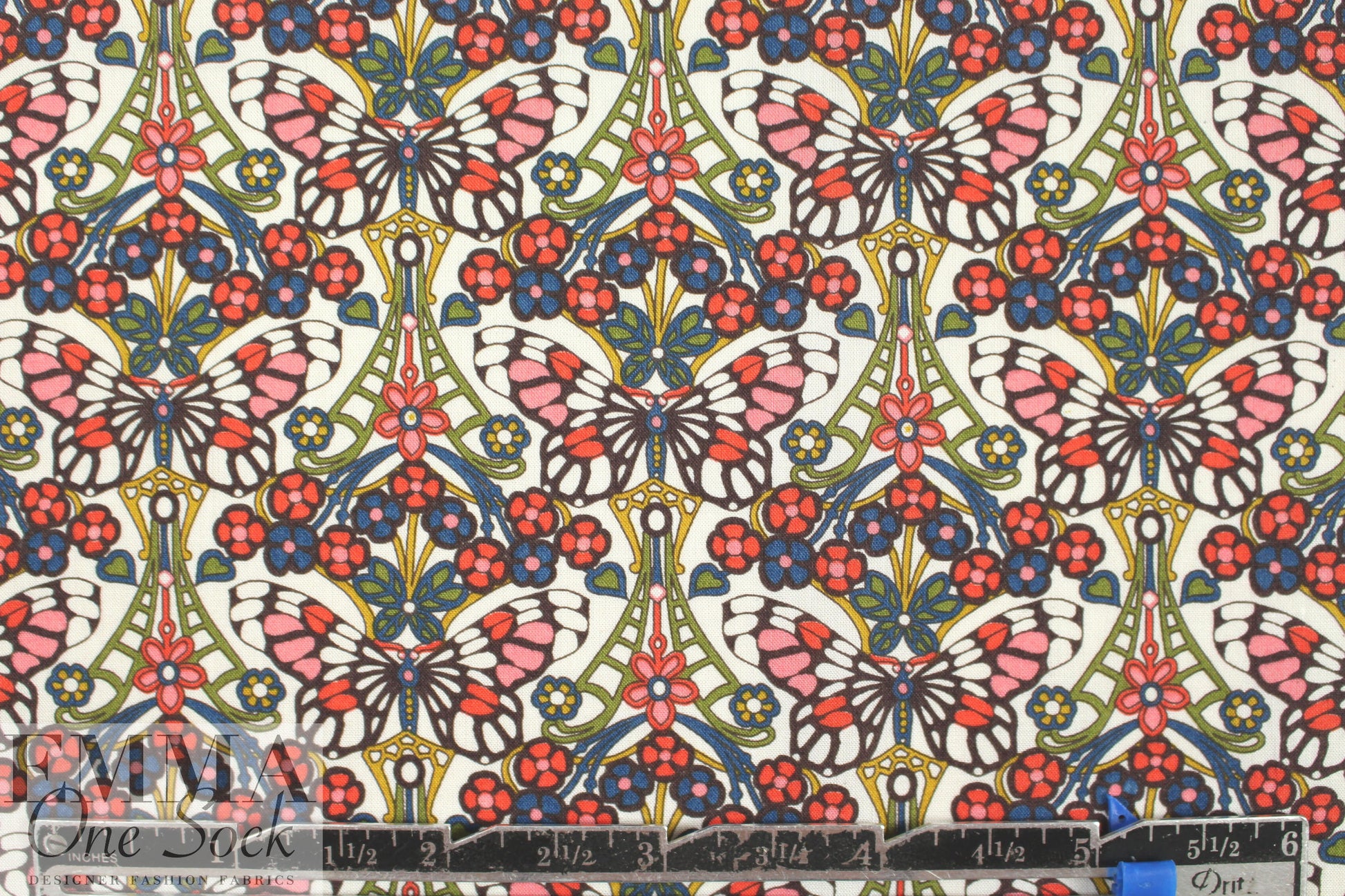 Liberty Art Fabrics: 'Morris Butterfly D' Tana lawn