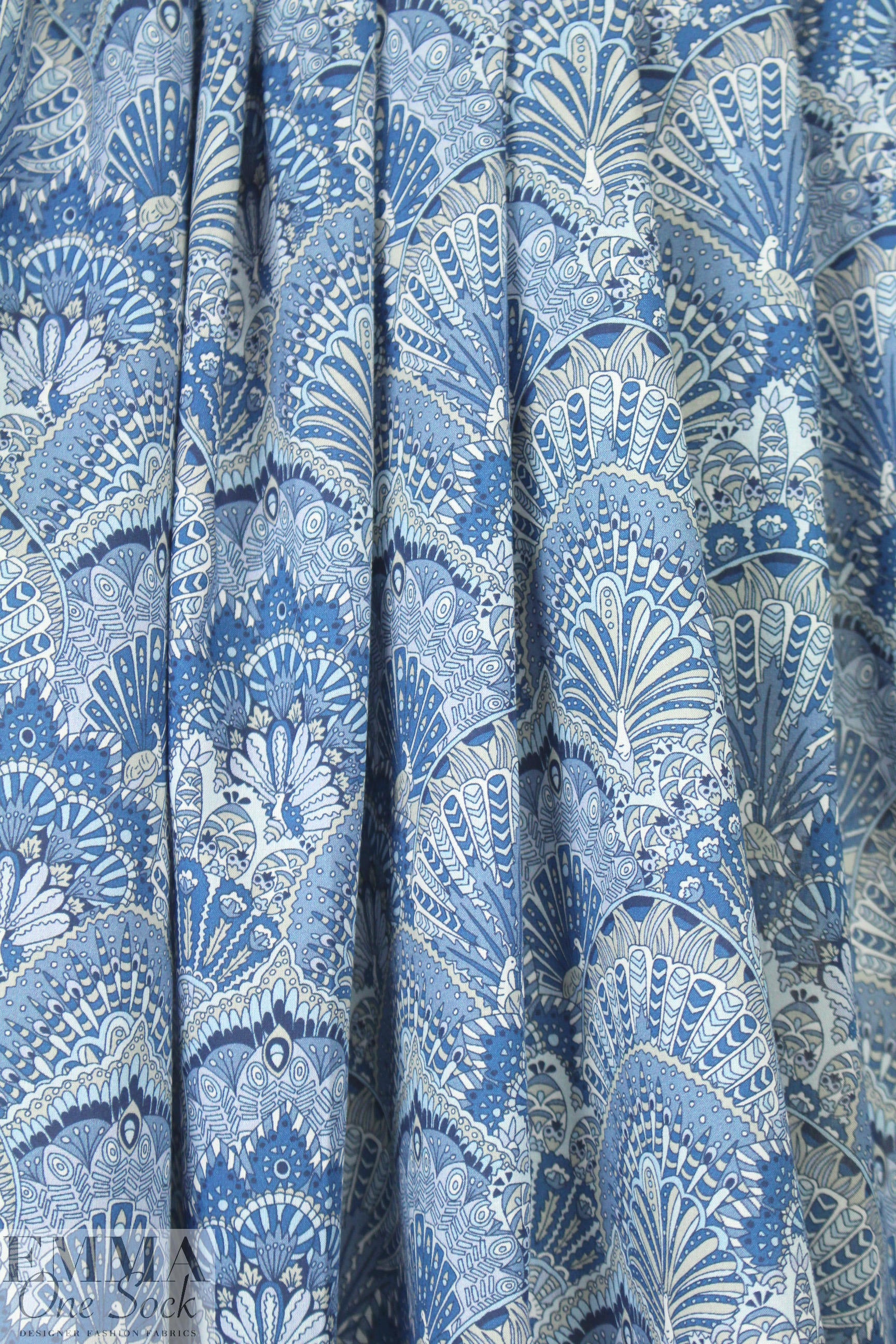 Liberty Art Fabrics: 'Peacock Parade B' Tana lawn