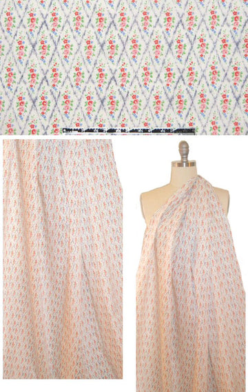 He1mut Lang Liberty Art cotton lawn - pink/kelly 1.66 yds