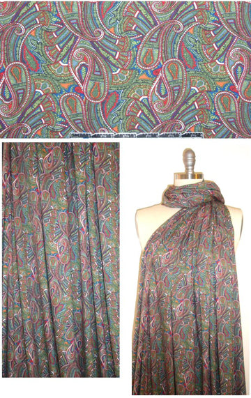 Liberty Art Fabrics stately paisley rayon/lycra knit