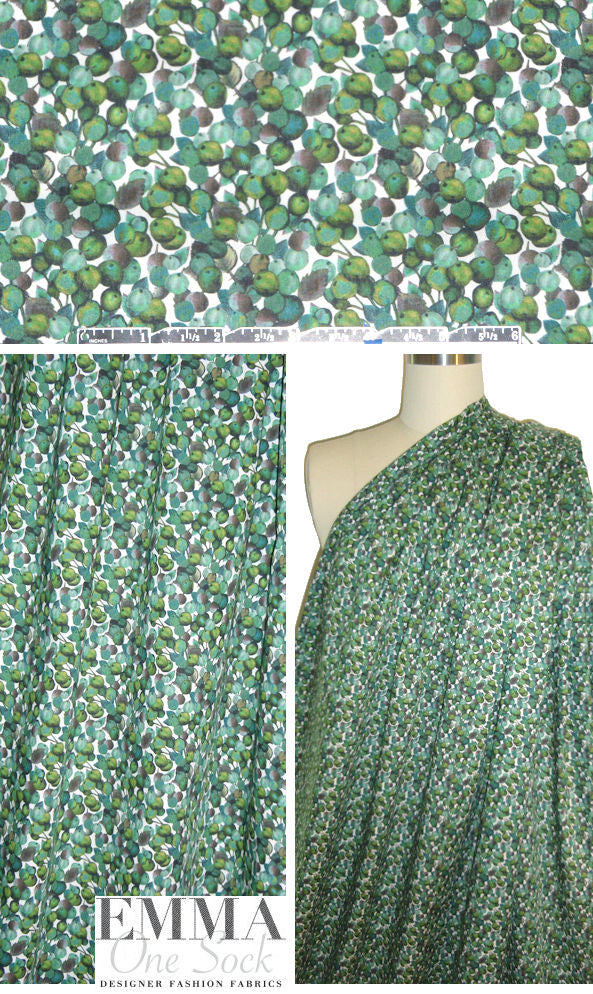 Liberty Art Fabrics: 'Winter Berry A' Tana lawn
