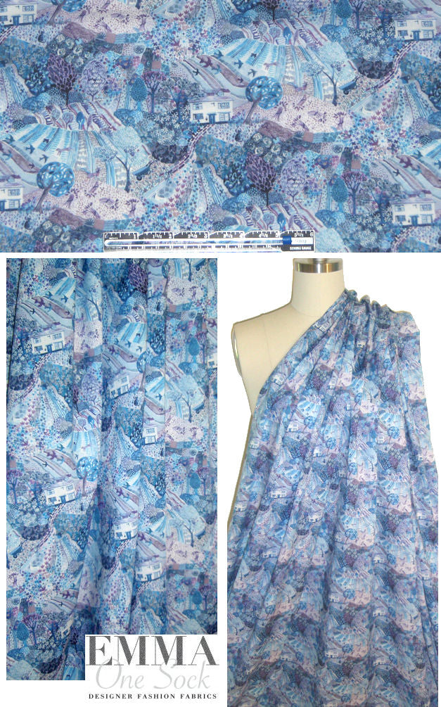 Liberty Art Fabrics: 'Royal Oak House B' Tana lawn