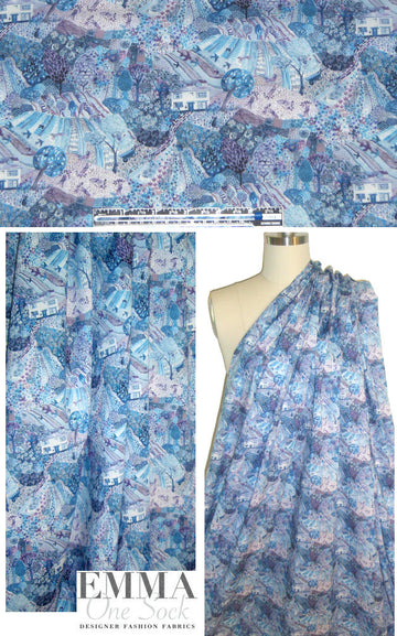 Liberty Art Fabrics: 'Royal Oak House B' Tana lawn