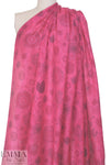 Liberty hot pink sunflower silk/cotton voile