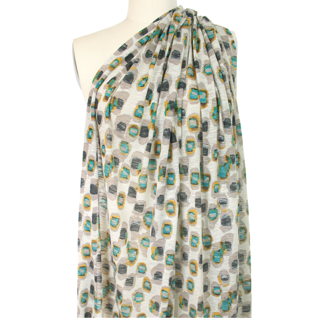 CA designer 'shape study' lightweight slub rayon blend knit
