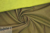 Italian fleece-lined no stretch denim - olive/kiwi 1.33 yds