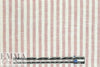 CA designer rouge/white stripe linen woven