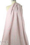 CA designer rouge/white stripe linen woven